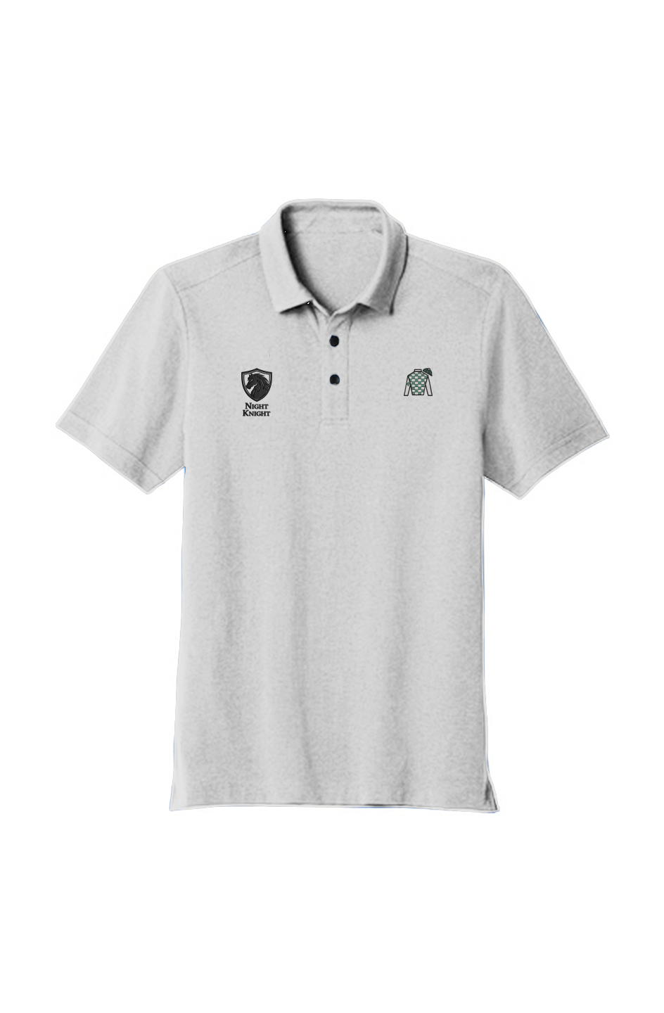 Night Knight Crest OGIO Limit Men's White Polo Shirt