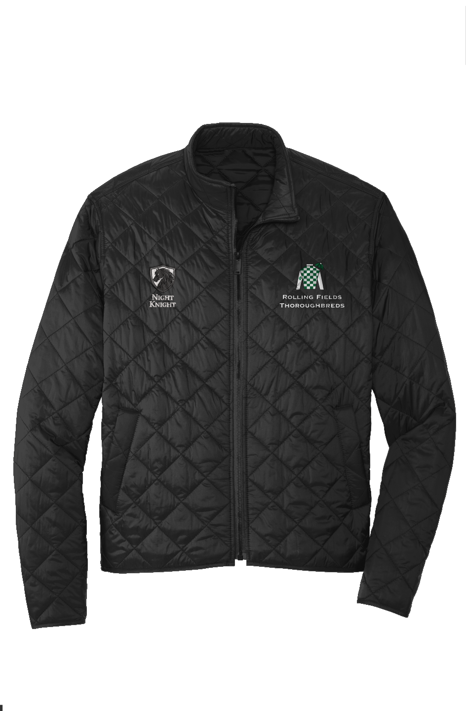 Night Knight Crest Quilted Full-Zip Jacket