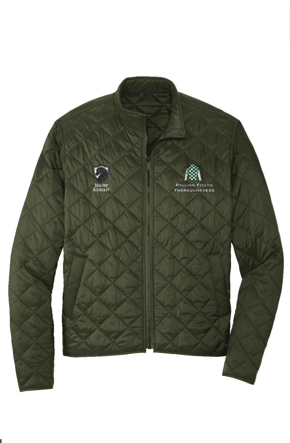Night Knight Crest Quilted Full-Zip Jacket
