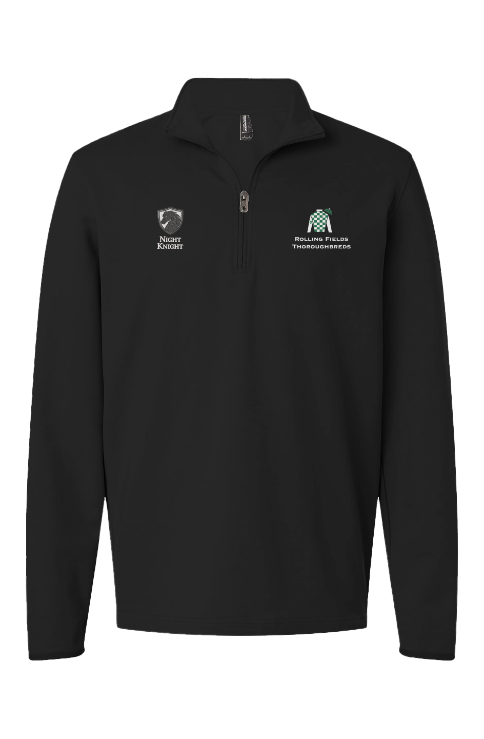 Night Knight Crest Black Quarter-Zip Pullover