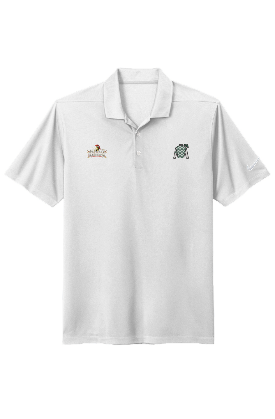 Night Knight Nike Green/White Dri-FIT Micro Pique 2.0 Polo