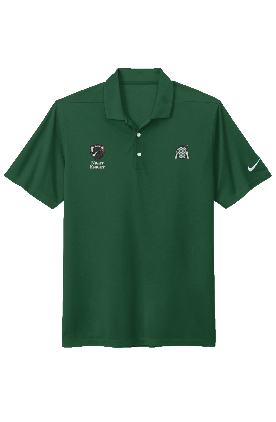 Night Knight Crest Green/Black Nike Dri-FIT Micro Pique 2.0 Polo